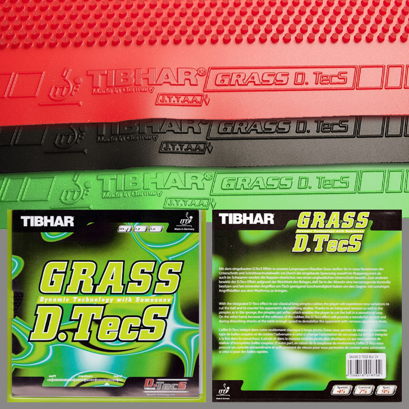 Table Tennis Film - TIBHAR Grass D.TecS 卓球ラバーシート ロングピンプル OX