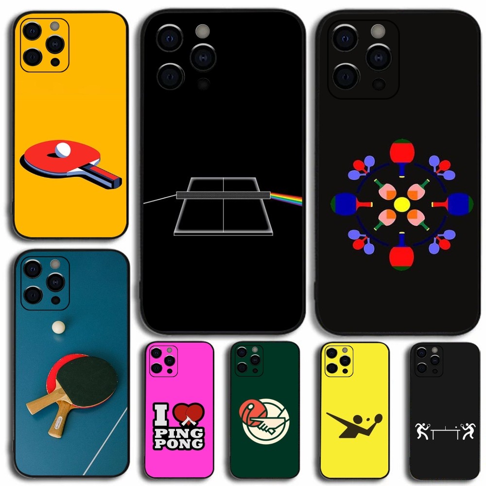Table Tennis Quotes - Apple用卓球ラケット,電話ケース,iPhone 15,14,13,12,11,pro,x,xs,max,xr,plus,mini用の柔らかい黒いカバー
