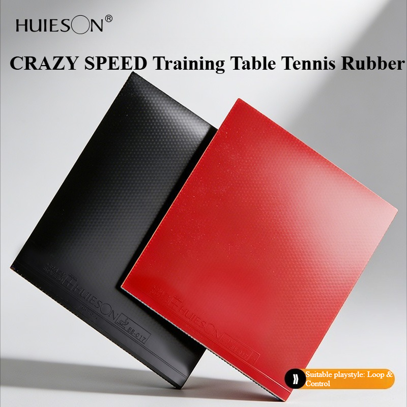Table Tennis Rubber - Huieson CRAZY SPEED 卓球ラバーシート トレーニング用ピンポンラバー 高弾性スポンジ付き