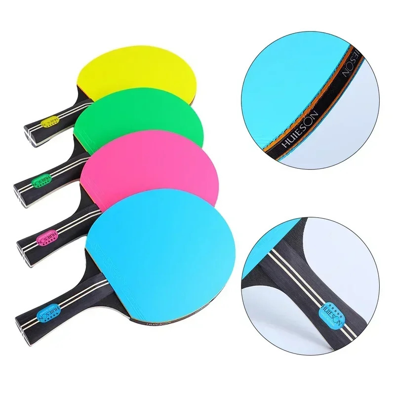 Table Tennis Pc - ロングハンドル7層木製卓球ラケット1個 強力な回転コントロール FL カラフルスタイル