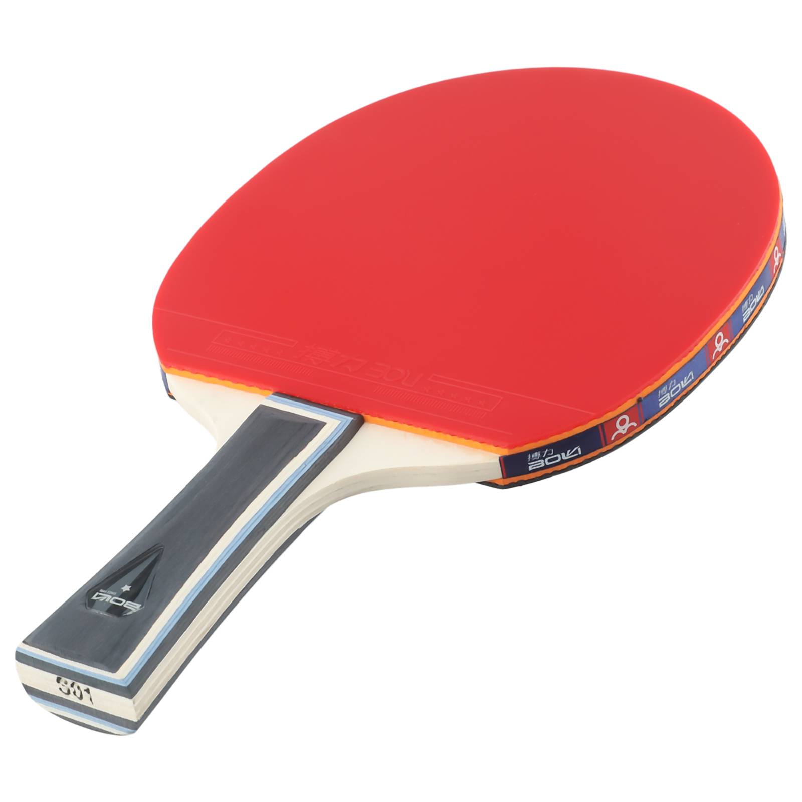 Table Tennis Pc - バット卓球ラケットギフト交換用スポーツ強力スピンバッグ付きウッド+ラバー1個7プライブラック+レッド快適