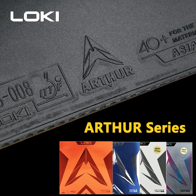 Table Tennis Shop - Loki arthur-ハードケーキスポンジを備えた卓球ラバー,タップニン,アーマー,カラーブラック,ヨーロッパ,オリジナル,中国製