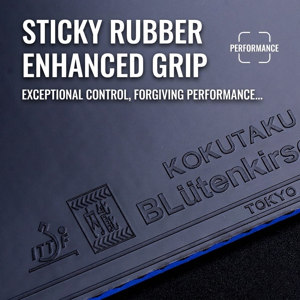 コクタク卓球ラケットラバーサウンドショックブルースポンジアン - Table Tennis Rubber のレビューと価格