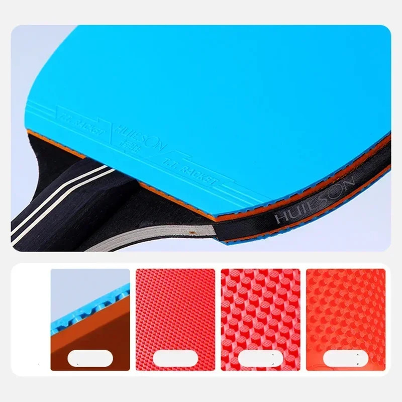 ロングハンドル7層木製卓球ラケット1個 強力な回転コントロー - Table Tennis Pc のレビューと価格
