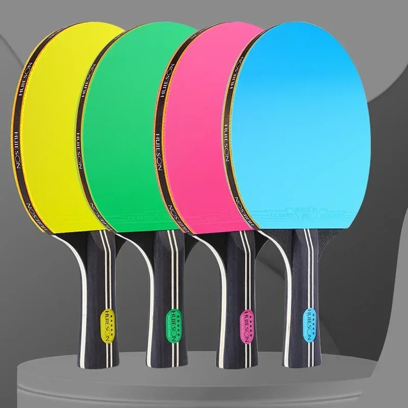 ロングハンドル7層木製卓球ラケット1個 強力な回転コントロー - Table Tennis Pc のレビューと価格