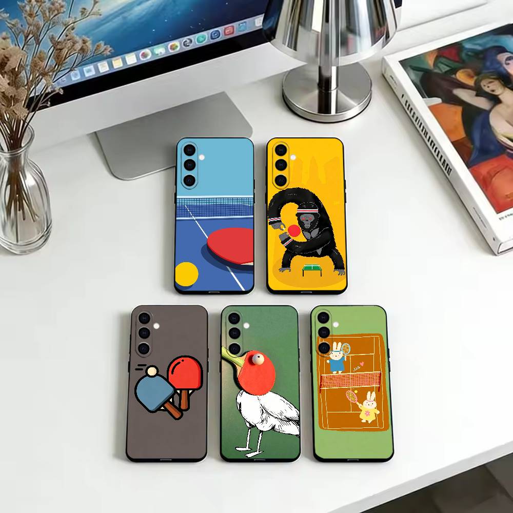新しい卓球漫画電話ケースサムスンギャラクシー A73、A72 - Table Tennis Quotes のレビューと価格