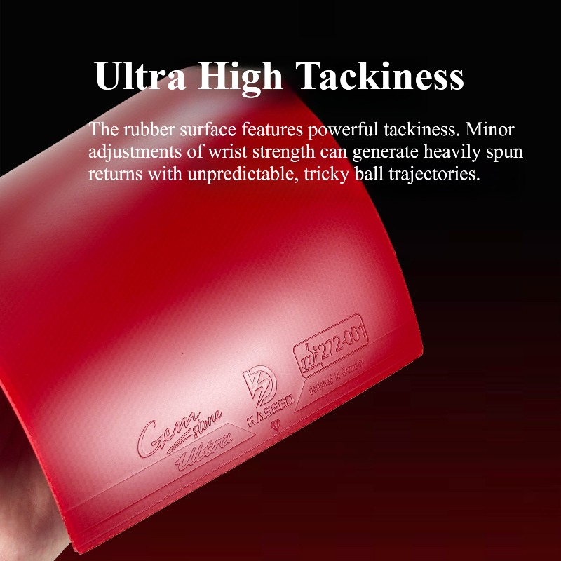 KASEED レッドダイヤモンド R1 卓球ラバーシート 粘 - Table Tennis Rubber のレビューと価格