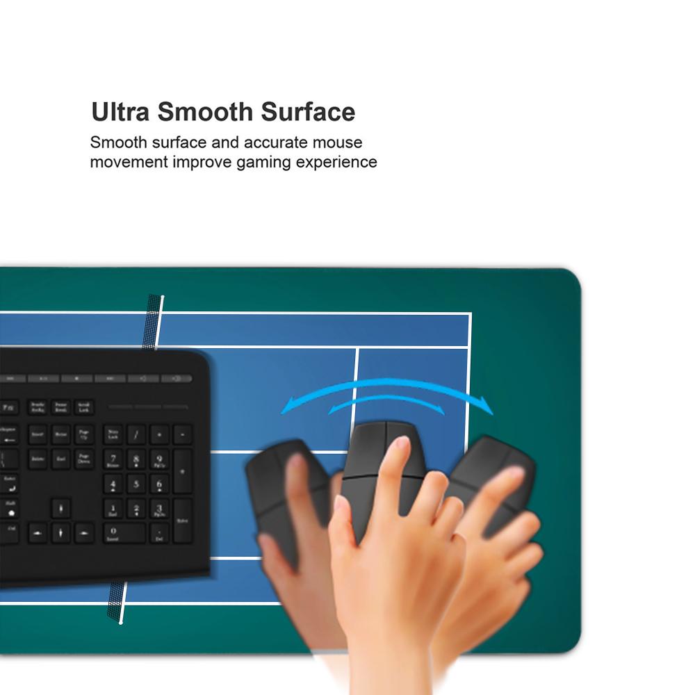 テニスコートマウスパッドキーボードマウスパッド大型600X3 - Table Tennis Pc のレビューと価格