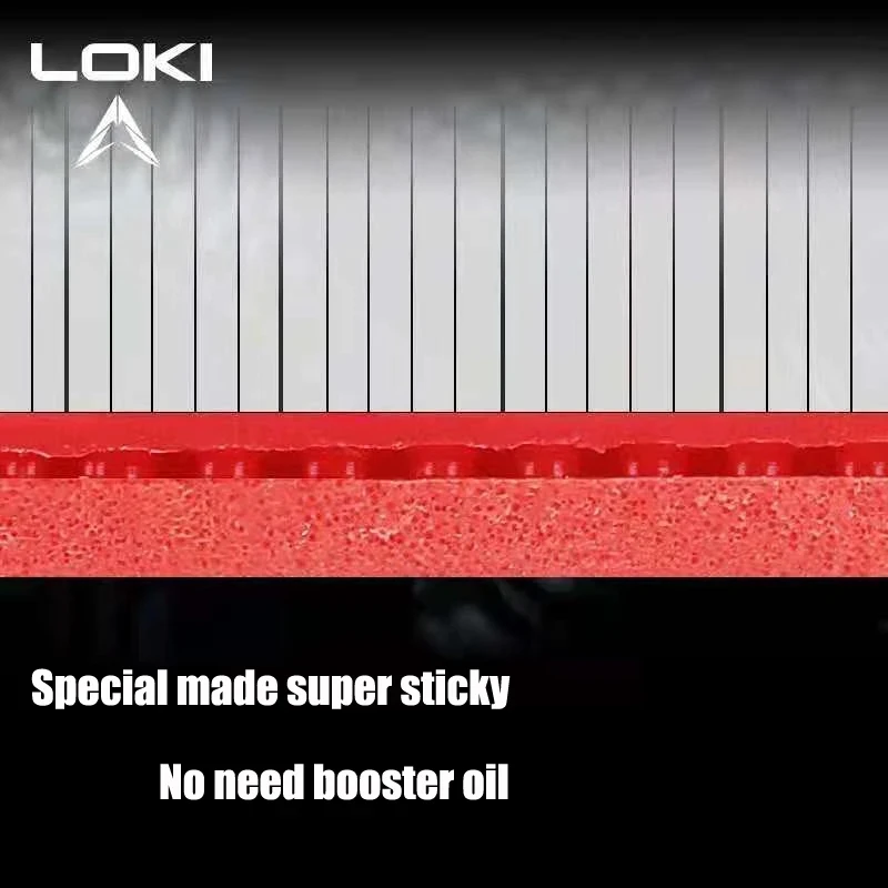 Loki arthur-ハードケーキスポンジを備えた卓球ラバ - Table Tennis Shop のレビューと価格