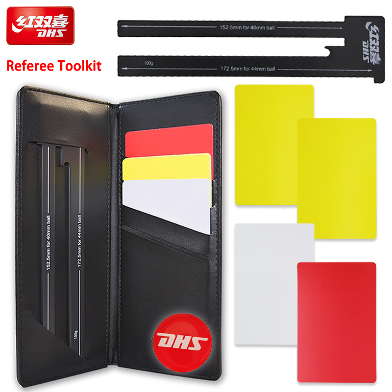 卓球試合用DHS審判キット 卓球審判ツールセット コイン投げ - Table Tennis Yellow Card のレビューと価格