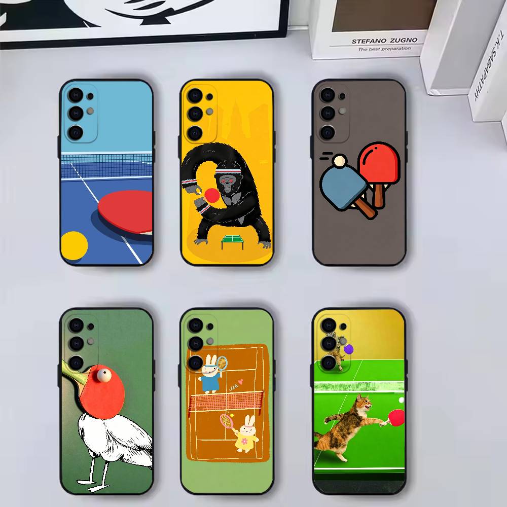 新しい卓球漫画柄スマホケース サムスン S25、S24、S2 - Table Tennis Quotes のレビューと価格