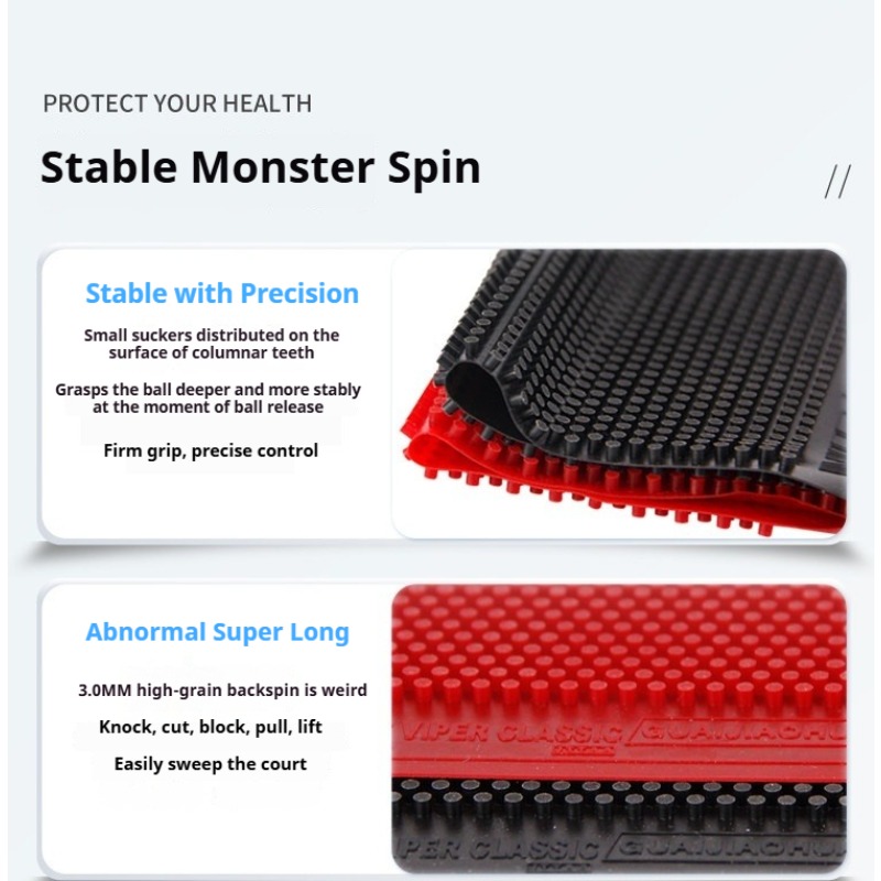VIPER CLASSIC 卓球ラバー 特大粒子 3.0mm - Table Tennis Rubber のレビューと価格
